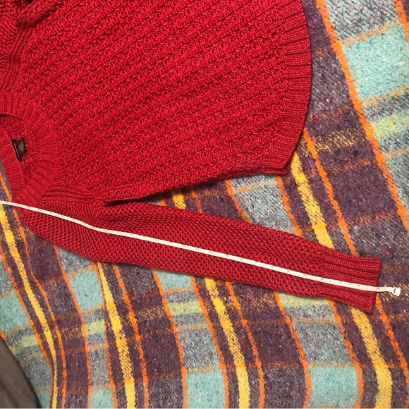 Calvin Klein Red long Sleeve Cable Knit Sweater - Picture 15 of 15
